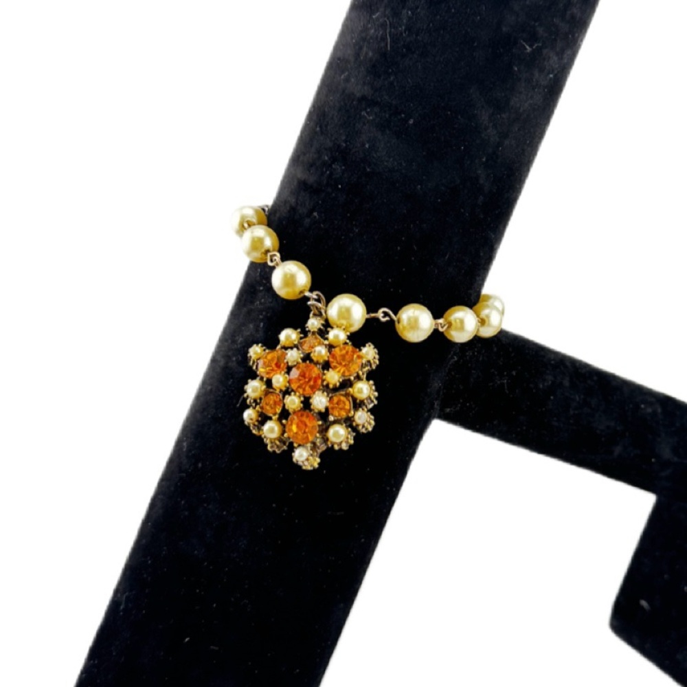 Coro Topaz Rhinestone Bracelet - Picture 4 of 8